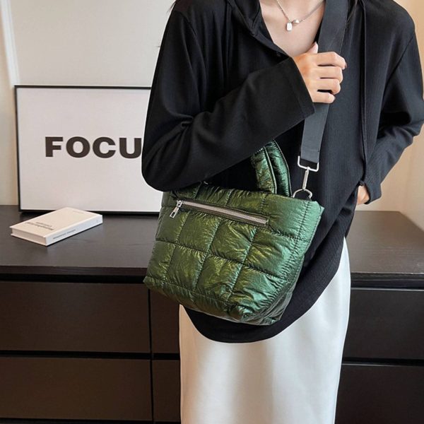 Nylon fluffy Crossbody Tote Bag