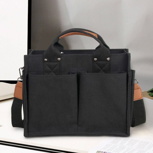 Canvas Multi-pocket Instagram Casual Crossbody Bag