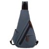 Canvas Small Crossbody Backpack Casual Daypack for Men Women