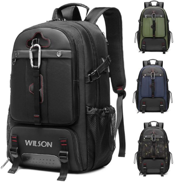 Men's backpack outdoor travel bag with usb charging port