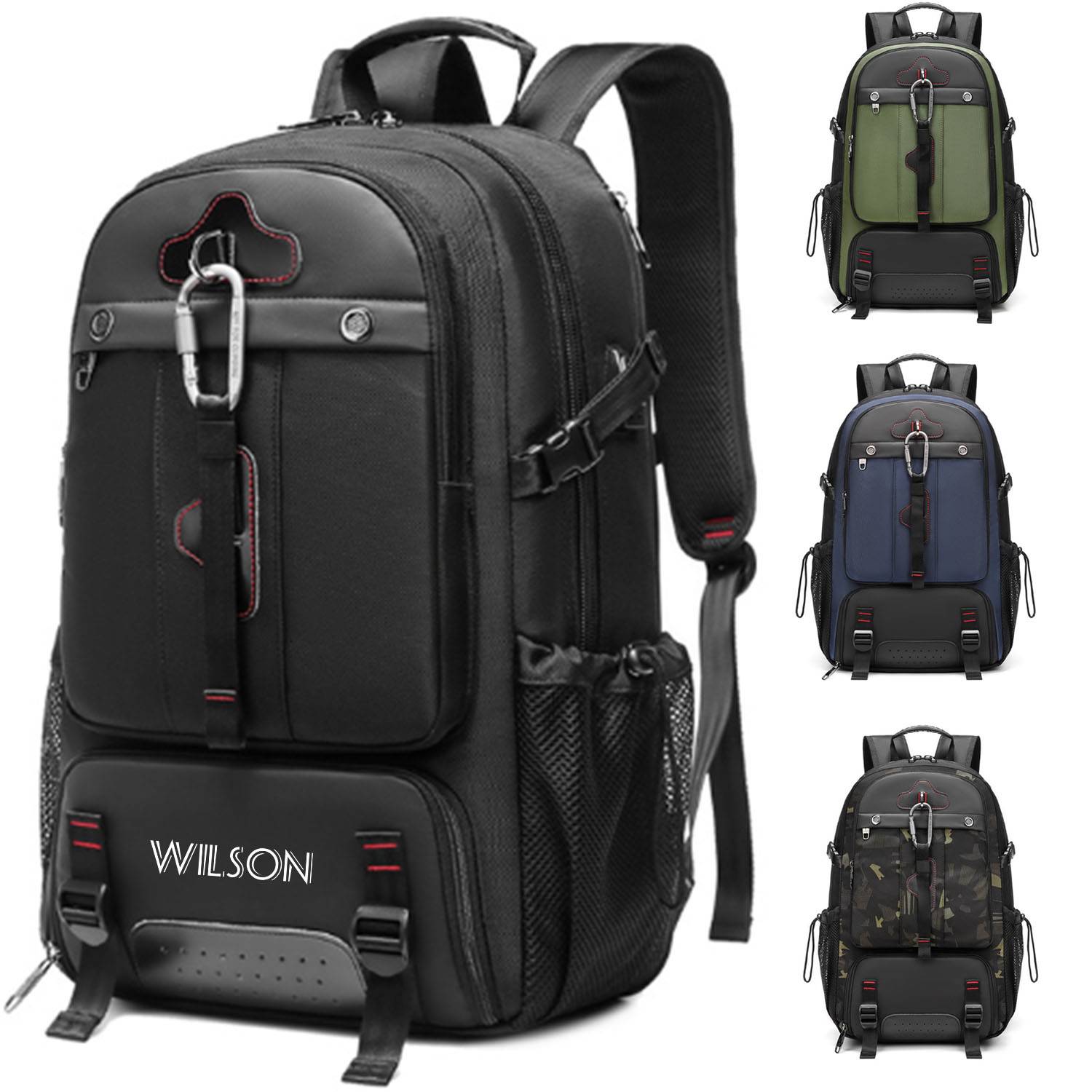 Men's backpack outdoor travel bag with usb charging port