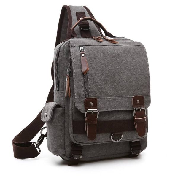 Canvas Cross-body Bag Anti-Theft For Women Men