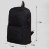 Solid Color Business Boys And Girls Student Backpack