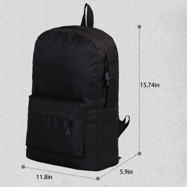 Solid Color Business Boys And Girls Student Backpack