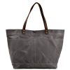 Waxed Canvas Travel Tote Bag