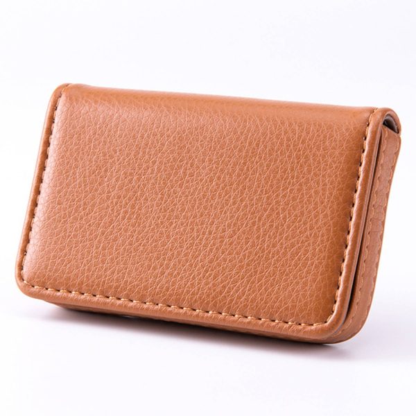 PU leather business card storage bag