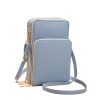 PU leather touch screen crossbody cell phone bag