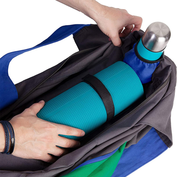 Yoga Mat Bag w/ Sewn-in Matt Holder Straps and 4 Pockets