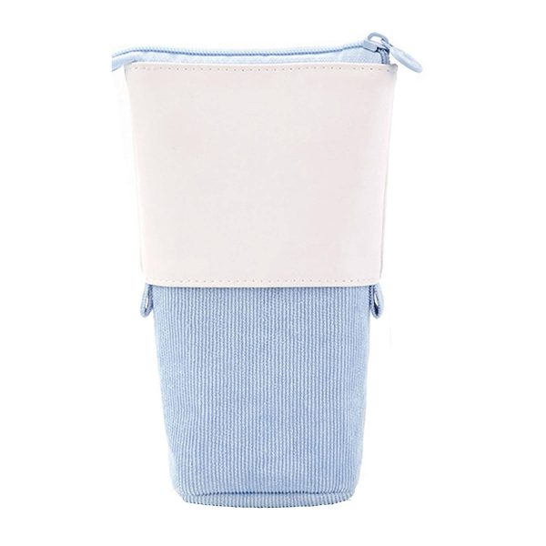 PU Corduroy Expandable Pen Case