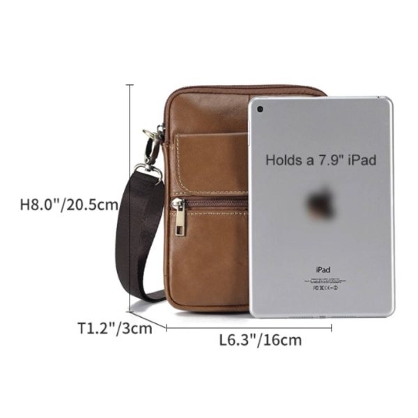 PU Leather Shoulder Crossbody Bag For Men