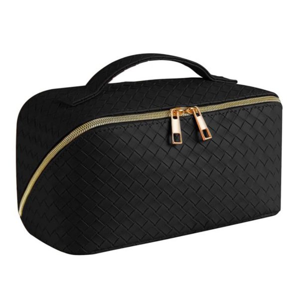 Leather Portable Waterproof Women Travel Makeup Bag