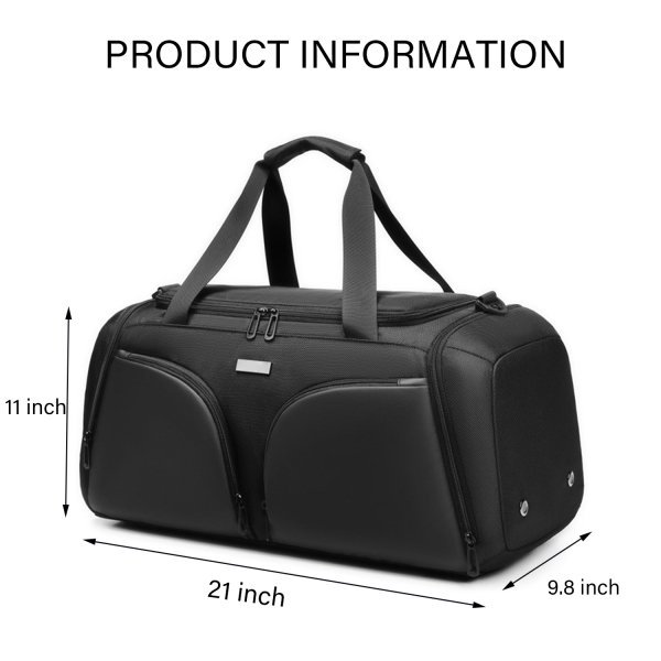 Sports duffel bag with Wet Pocket & Shoes for Women Men