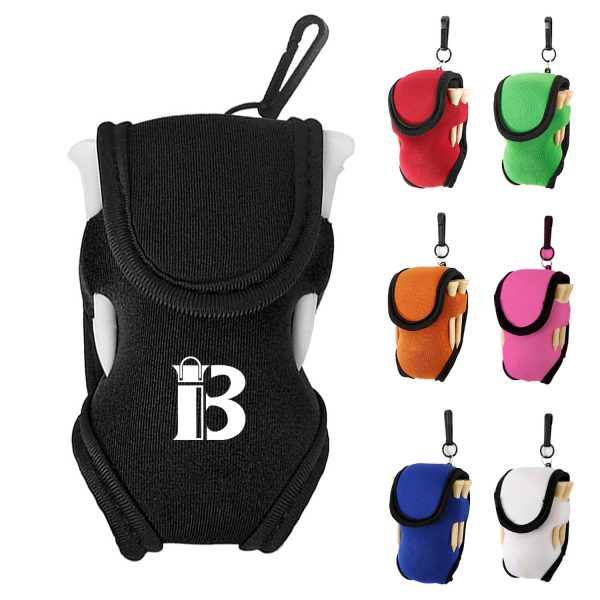 Neoprene Golf Ball Waist Bag With Hook