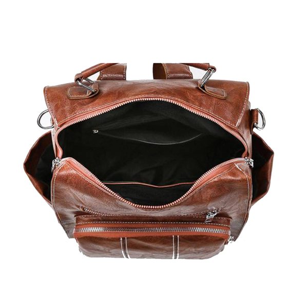 PU Convertible Waterproof Backpack for woman