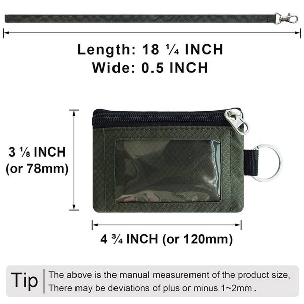 Nylon Small RFID Blocking Wallet with ID Window