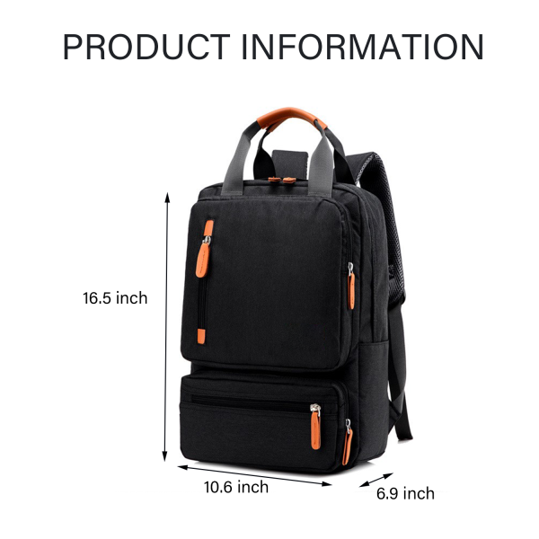 Canvas Laptop Backpack for Women Men