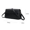 Black Genuine leather Cross-body bag for women