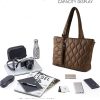 PU Puffer Tote Bag with zipper for Women