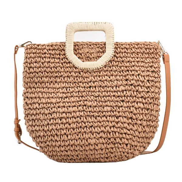 Jute Sleek minimalist woven cross-body bag