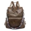 Polyurethane Women Waterproof Purse Travel Backpack