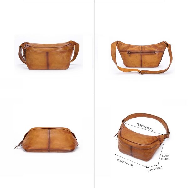 PU Leather Men's Shoulder Crossbody Bag