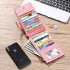 PU Leather Women's Purses RFID Bifold Wallet