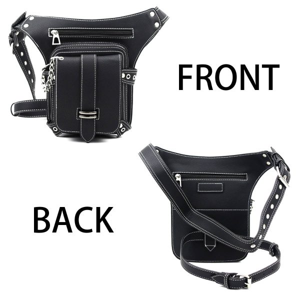 PU Steampunk vintage belt bag fanny pack