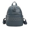 PU leather durable backpack