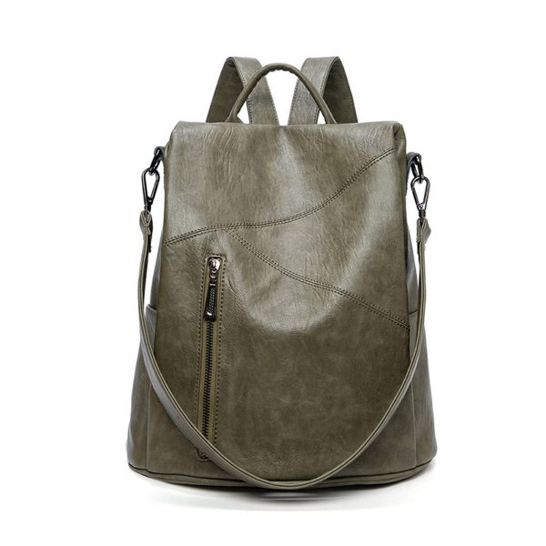 Polyurethane Women Purse Fashion Travel Shoulder Backpack