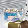 Laser PVC square crossbody bag