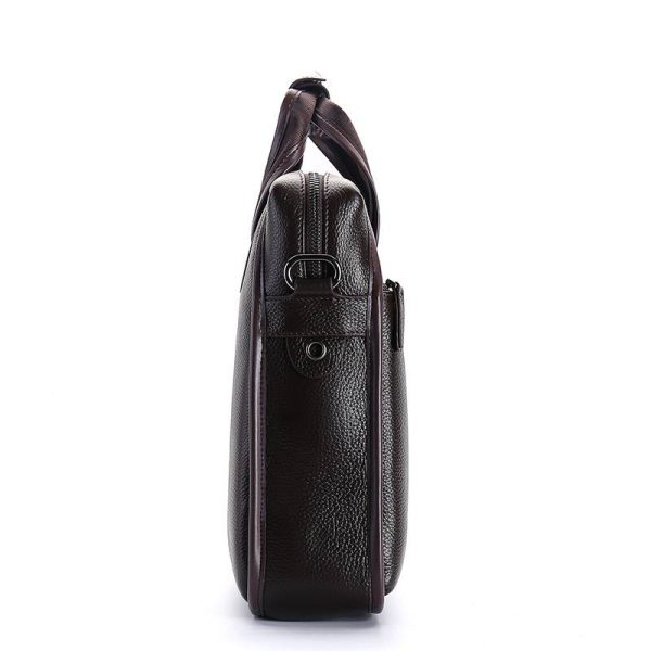Genuine Leather Messenger Briefcase Bag