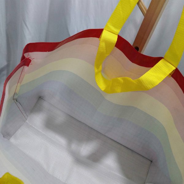 Rainbow Laminated Non-woven Tote Bag