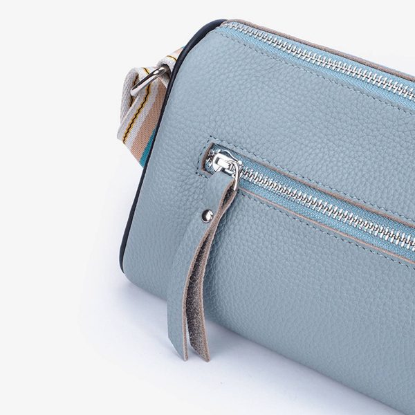 Genuine Leather Square Shoulder Crossbody Bag