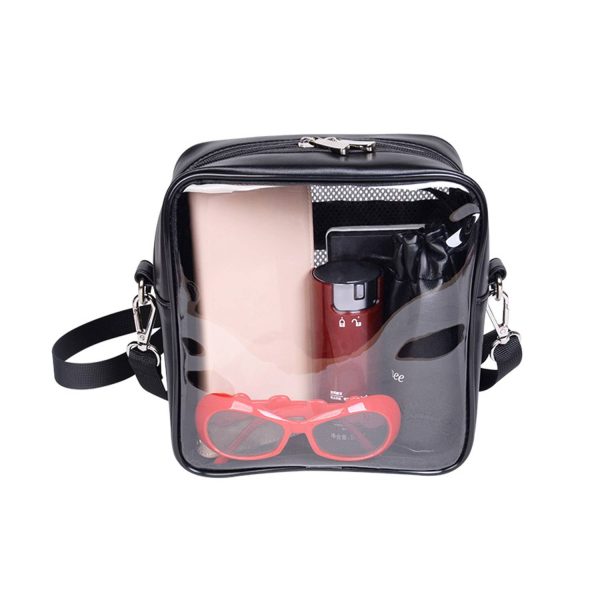 Clear Waterproof Crossbody Bag with Adjustable Strap