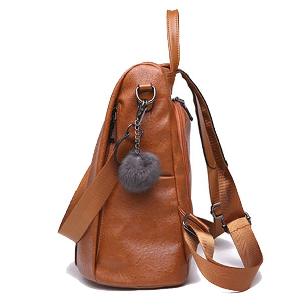 PU leather /Nylon Waterproof Women Backpack