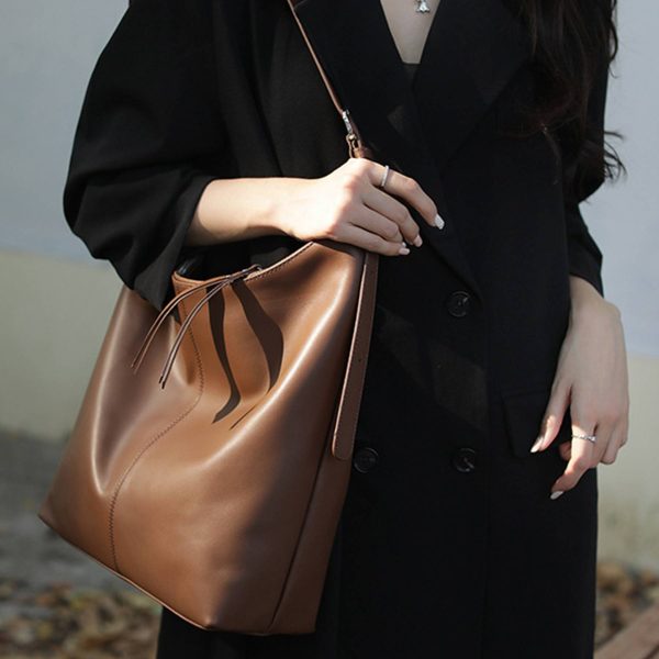 Genuine Leather Bucket Bags
