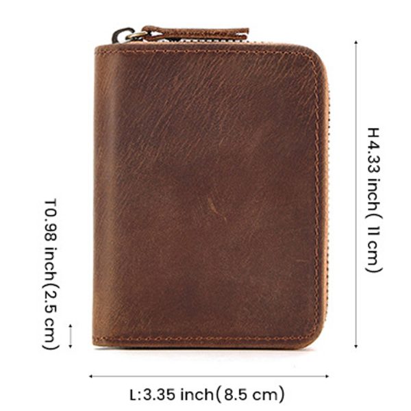 Genuine Leather Men Wallet Card Holder