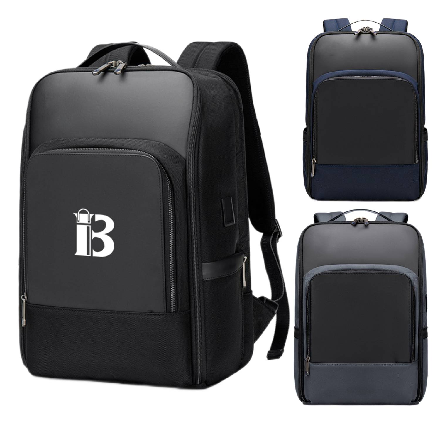 Waterproof Polyester Backpack With Usb Charging Port