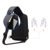 Large Capacity Oxford Spun Waterproof Crossbody Bag