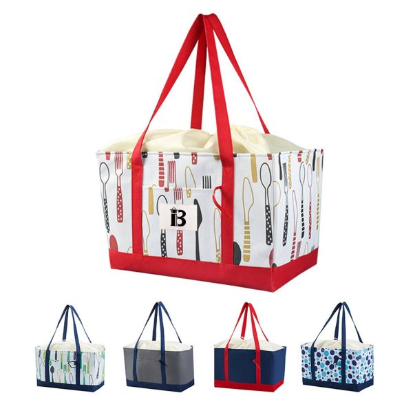 Large Capacity Portable Drawstring Cooler Insulated Bag
