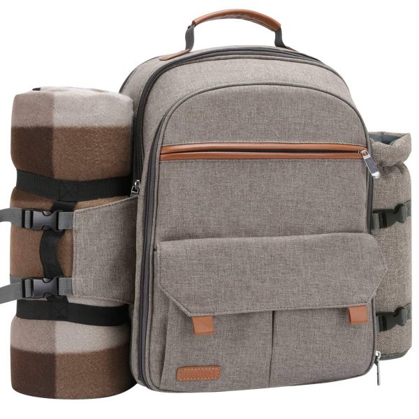 Oxford 4 Person Insulated Cooler Wine Pouch Picnic Lunch bag