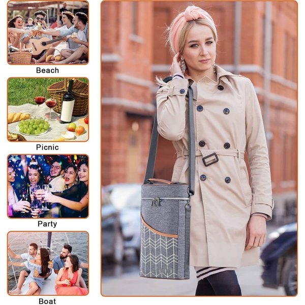 Oxford Outdoor portable waterproof wine insulation bag