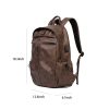 PU Leather Backpack for men