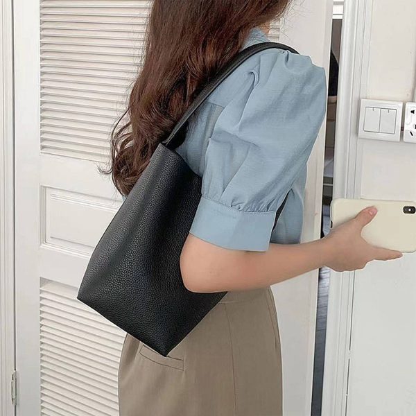 Niche Light Luxury Bucket Tote Bag