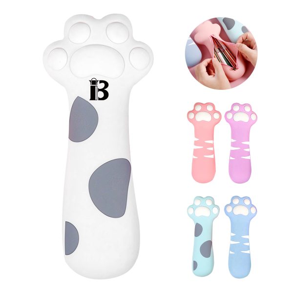 Cat's claw silicone stationery bag pencil-case