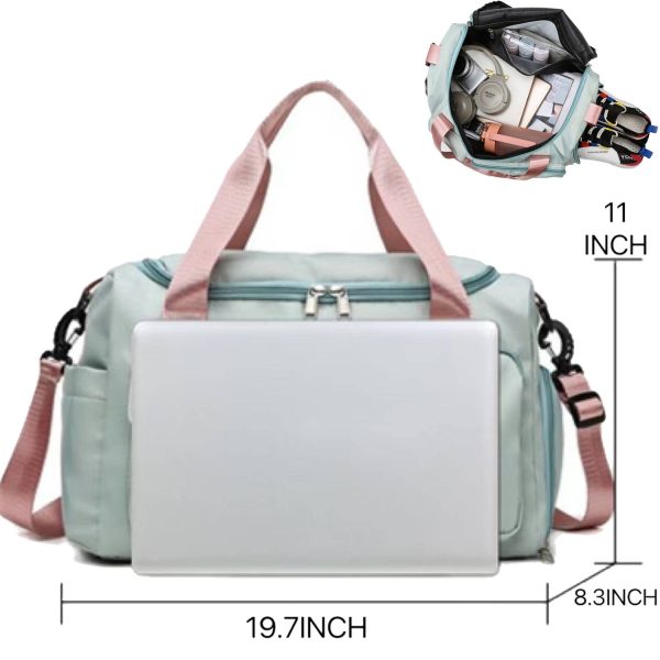 Small Waterproof Gym Bag for Women Carry On Weekend