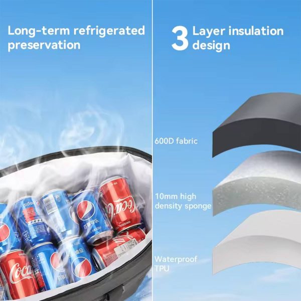 Outdoor portable cooler waterproof insulated bag