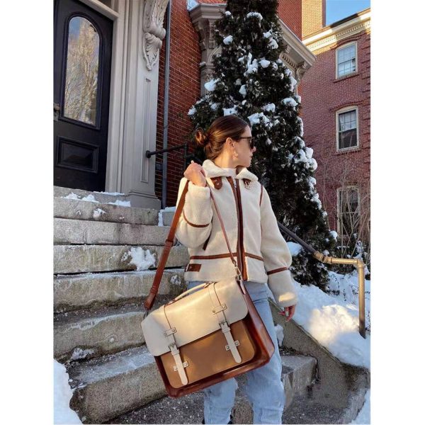 Laptop for Women 15.6 inch Briefcase Genuine Leather Bag