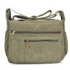 Light Weight Canvas Messenger CrossBody Bag for Women