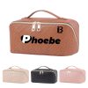 Makeup Bag, Pu Leather Waterproof Women Portable